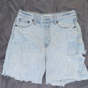Abercrombie & Fitch Light Wash Jean Shorts